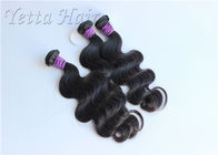 12 - 30 Zoll-peruanisches Jungfrau-Haar/natürliches schwarzer Körper-Wellen-Haar