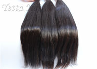 Schwarze rohe unverarbeitete malaysische Haar-Erweiterungen keine Mischung keine Läuse