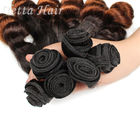 14 Zoll - 16 Zoll-Silk Schokolade Funmi-Jungfrau-Haar mit dem Doppelten gezeichnet