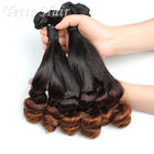 14 Zoll - 16 Zoll-Silk Schokolade Funmi-Jungfrau-Haar mit dem Doppelten gezeichnet