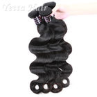 das 18-Zoll-weiche reine indische remy Haar/das unverarbeitete Menschenhaar rollt zusammen