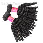 Keine Läuse 10&quot; - 30&quot; schwarze Frauen Remy Human Hair Weave Fors der Jungfrau-6A