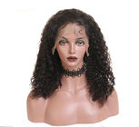 Verworrenes gelocktes lang Spitze-Front-in den menschlichen brasilianischen Haar-Perücken für schwarze Dame