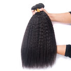 Machen Sie das 8 Zoll-peruanische verworrene gerade Haar-Webart für schwarze Frauen glatt