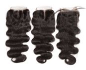 Natürliche Spitzenoberteil-Schließungs-Haar-Erweiterungen des Baby-Haar-4X4 18 Zoll Soem