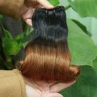 Ombre-Ei gelocktes Fumi-Jungfrau-Haar/super doppelte gezeichnete Haar-Erweiterungen