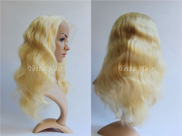 Alle Längen-vollen Spitze-Jungfrau-Haar-Perücken/blonde Körper-Wellen-Haar kein widerlicher Geruch