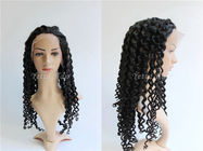 Natürliche Farbvolle Spitze Remy-Haar-Perücken, tiefe Wellen-gelocktes Haar-Erweiterungen