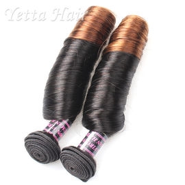 7A peruanische gelockte Jungfrau Remy Hair Weft/Ombre-Schokoladen-Haar-Webart