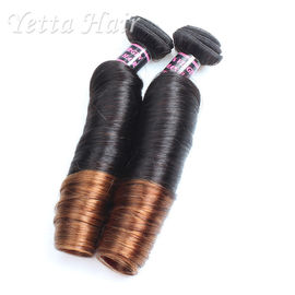 7A peruanische gelockte Jungfrau Remy Hair Weft/Ombre-Schokoladen-Haar-Webart