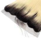 100 Jungfrau-brasilianische gerades Haar-Bündel mit Spitze-Stirnseite 13 x 4