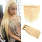 Blondes Doppelt-malaysische Menschenhaar-einschlagwelle der Farbe613# für weiße Frauen