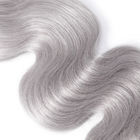 Federnd wirkliches Menschenhaar 1B/graue der Ombre-Haar-Erweiterungen 100 für Frauen